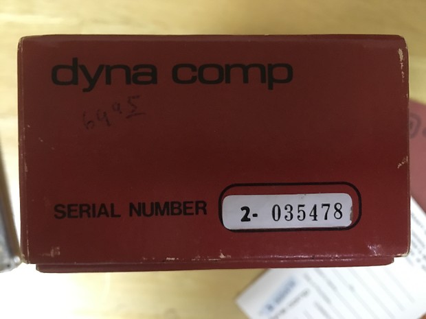 MXR Dyna Comp Block Logo 1979/80 | Reverb