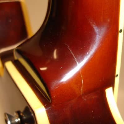 Jay Turser 335-Style Semi-Hollow Electric Guitar, Sunburst image 12