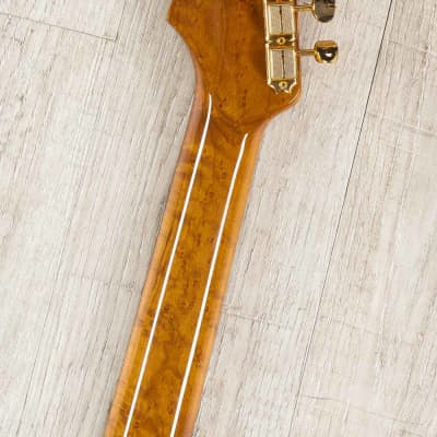 Fender Custom Shop 2019 Artisan Maple Burl Strat NOS Guitar, Aged Natural image 9