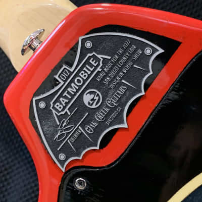 Oak Creek Guitars Batmobile Guitar 2022 Black, Red Cerise image 3
