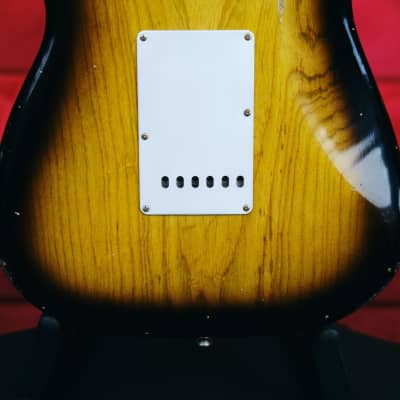 Mike Bowes "MB"'56 S-Style 2 Tone Burst Relic'd Electric | Reverb