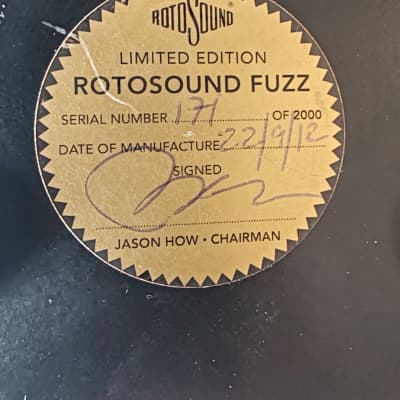 Rotosound Fuzz Reissue | Reverb UK