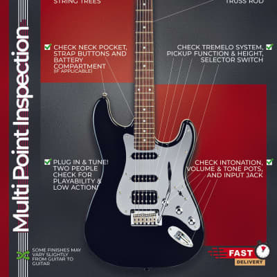 Sozo Z Series ZVW Flying V Electric Guitar White w Black Bevel w Hardshell Case image 3