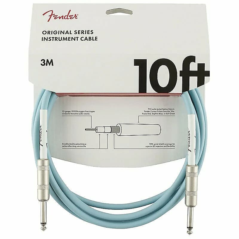 Fender Original Series Straight / Straight TS Instrument Cable - 10' image 1