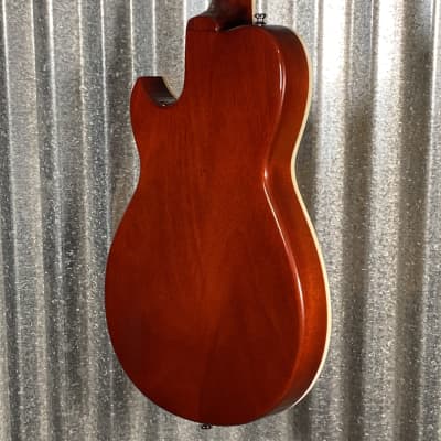 Reverend Limited Edition Roundhouse Semi Hollow Body Archtop Vintage Clear Natural Guitar #22 Blem image 7