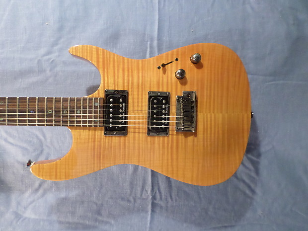 Fender Showmaster  Amber Flame carved Maple Top, the good one! image 1