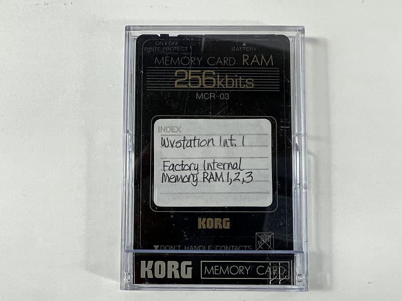 その他 KORG MCR-03 Korg Mcr-03 Memory Card 256kbits 256 Kbits RAM for sale