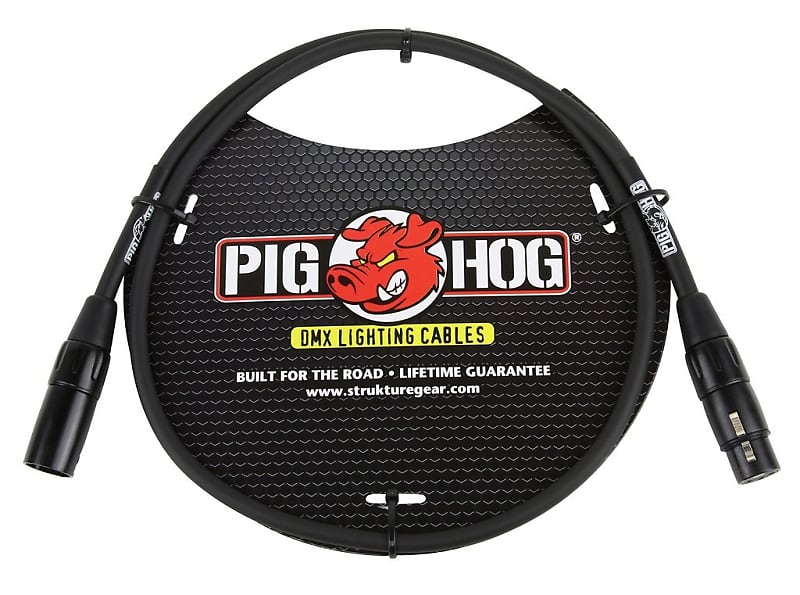 Pig Hog 3ft DMX Lighting Cable 3 Pin, PHDMX3 image 1