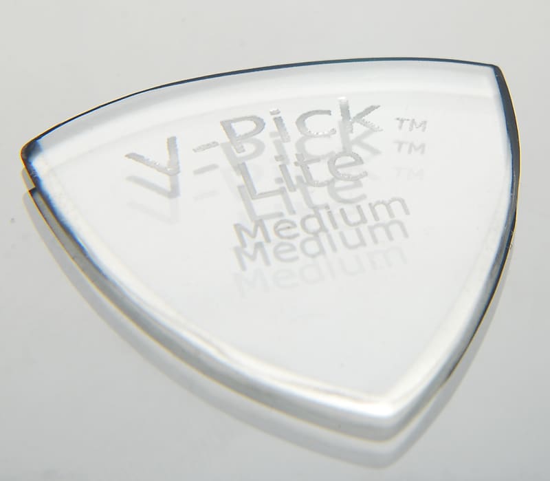V-Picks Medium Pointed Lite MPL3 3-PACK w/Bonus Deluxe Pick image 1