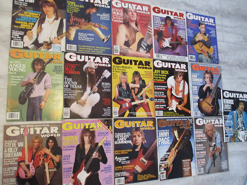 Guitar World Magazine Back Issues 1981 1988 Reverb