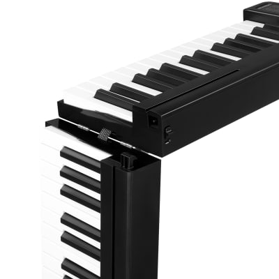 61 Key Semi-weighted Keys Foldable Electric Digital Piano Support USB/MIDI with Bluetooth, Built-in Double Speakers, Sustain Pedal for Beginner, Kids, and Adults 2020s image 8