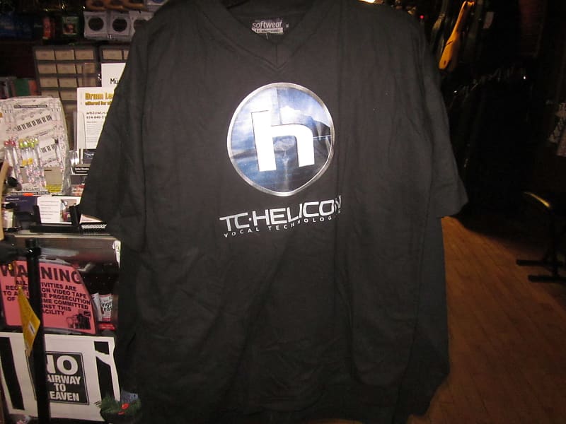 TC Helicon Vocal Technologies Adult Graphic T-Shirt - Bk/Bl/Gr Medium