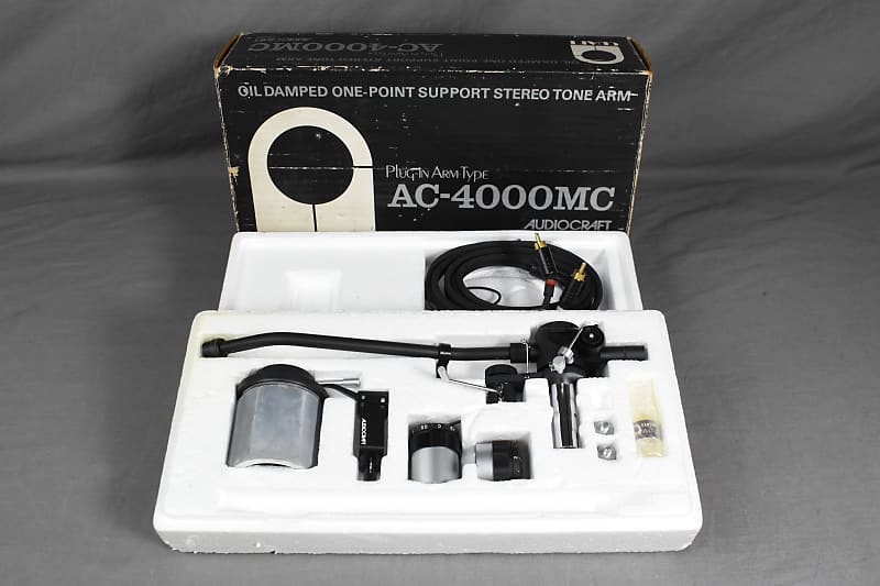 Audio-Craft AC-4000MC Oil Damped Plug-in Arm Type Tonearm In | Reverb