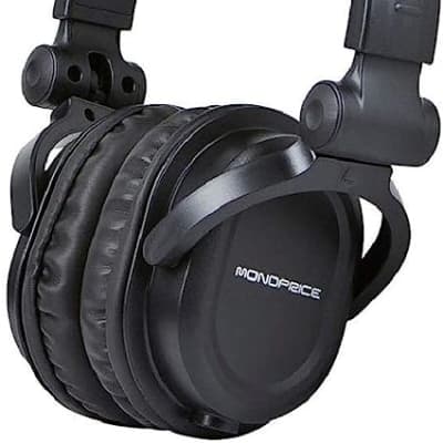 Monoprice Hi-Fi DJ Style Over-the-Ear Pro Headphones - black for sale