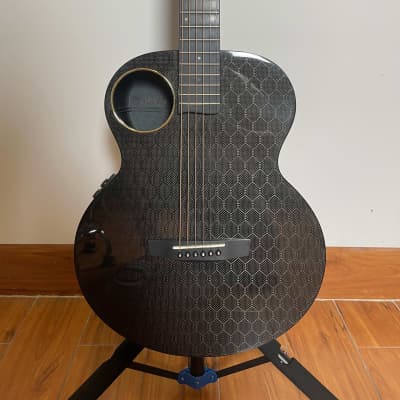Enya Carbon Fiber Acoustic Electric Guitar X4 Pro Mini with Hard Case image 1