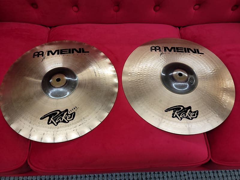 Meinl Rakes Heavy 14" Hi Hats (Pair) 1990s Reverb