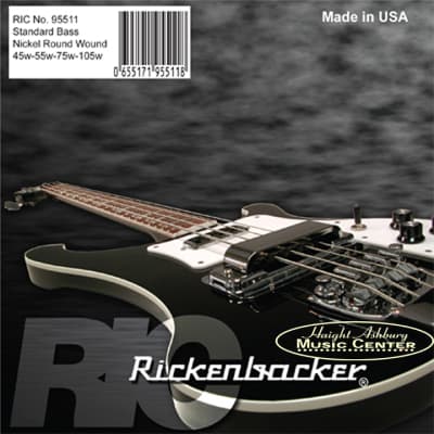 Rickenbacker Round-Wound Bass String Set 45-55-75-105 image 1