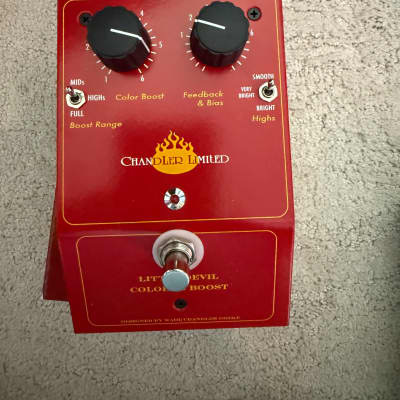 Reverb.com listing, price, conditions, and images for chandler-limited-little-devil-colored-boost