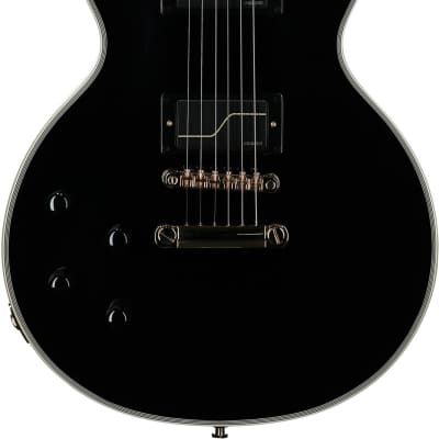 Epiphone Matt Heafy Les Paul Custom Origins Electric Guitar, Left-Handed (with Case), Ebony image 2