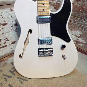 Fender Cabronita Telecaster Thinline  White Blonde W/Black Pickguard image 1