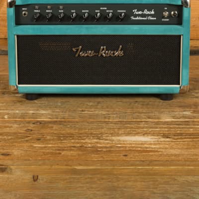 Two-Rock Traditional Clean 100w Head & 2x12 Cab - Teal Suede image 5