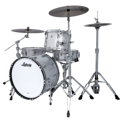 Ludwig Classic Maple Fab Drum Set Silver Sparkle image 1