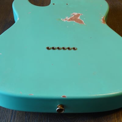 aged RELIC nitro Telecaster ALDER loaded body Seafoam Green Fender '64 Pickups bridge image 22