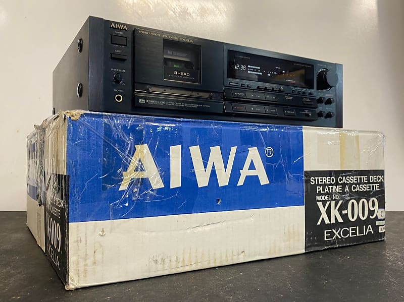 AIWA Excelia XK-009 Cassette deck 1988 AC 100V Home Audio