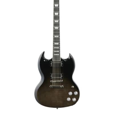 Epiphone SG Modern Figured Electric Guitar Trans Black Fade image 2