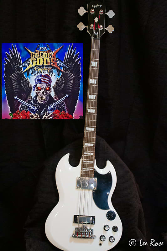 Epiphone EB-3 SG Bass 2014 - White | Reverb