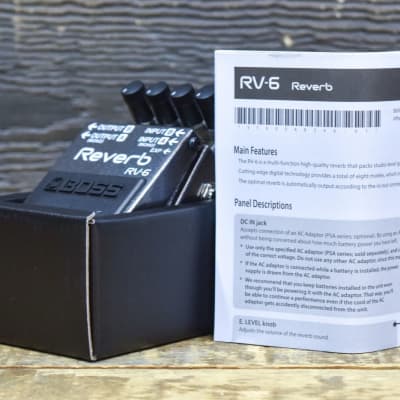 Boss RV-6 Reverb 8-Sound Modes Studio-Grade Compact Digital Reverb Effect Pedal image 9