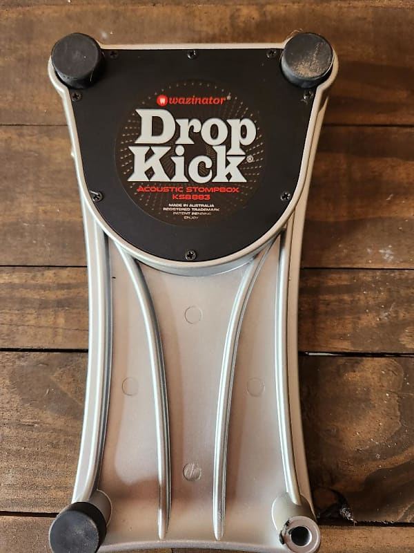 Wazinator Dropkick KSB883. Fully Professional Stompbox foot percussion that  gives you total control and power at your next gig. 2020s - Silver