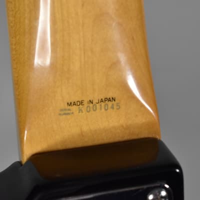 Circa 1991 Fender MIJ Fujigen Factory Jazz Bass Black Finish Left-Handed Electric Bass image 19