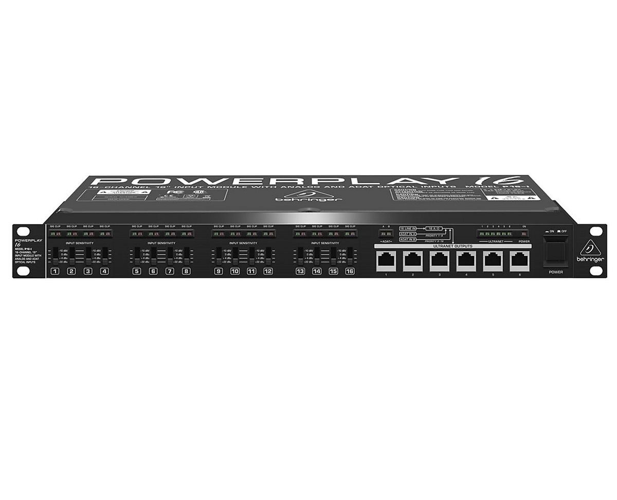 Behringer Powerplay 16 P16-I 16-Channel Input Module | Reverb Canada