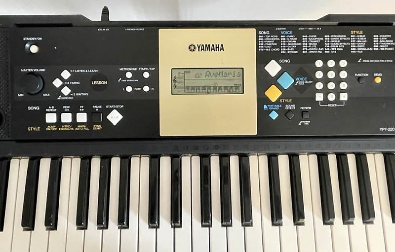 Yamaha YPT-220 キーボード 61鍵 ACアダプター付き Yamaha Digital Piano Keyboard YPT-220, 61 Keys, In Black