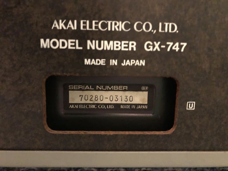 Vintage Akai GX-747 Silver Reel To Reel Parts / Repair !