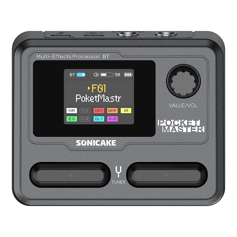 SONICAKE Pocket Master Mini Guitar Bass Amp Modeling IR Cabinets Multi-Effects 1.77" LCD color screen Built-in battery | Reverb UK