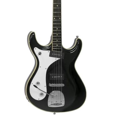 Eastwood Sidejack DLX LH Baritone Bound Solid Basswood Body Set Maple Neck 6-String Electric Guitar image 4