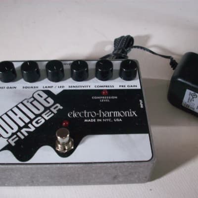 Electro-Harmonix White Finger Analog Optical Compressor Pedal | Reverb