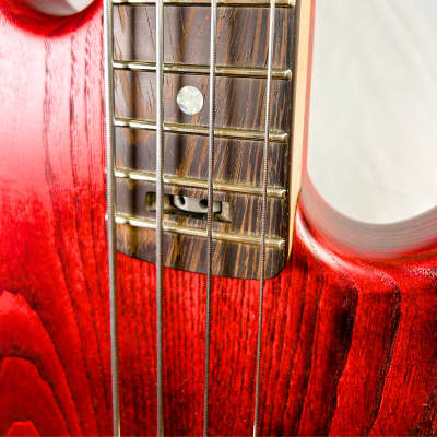 Form Factor Audio  Wombat 4 Burgundy ash Electric Bass Guitar image 6
