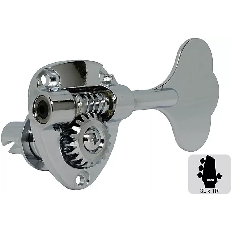 GOTOH GB11W Bass Tuning Machines Tuner Cast Open Gear 3L Reverb