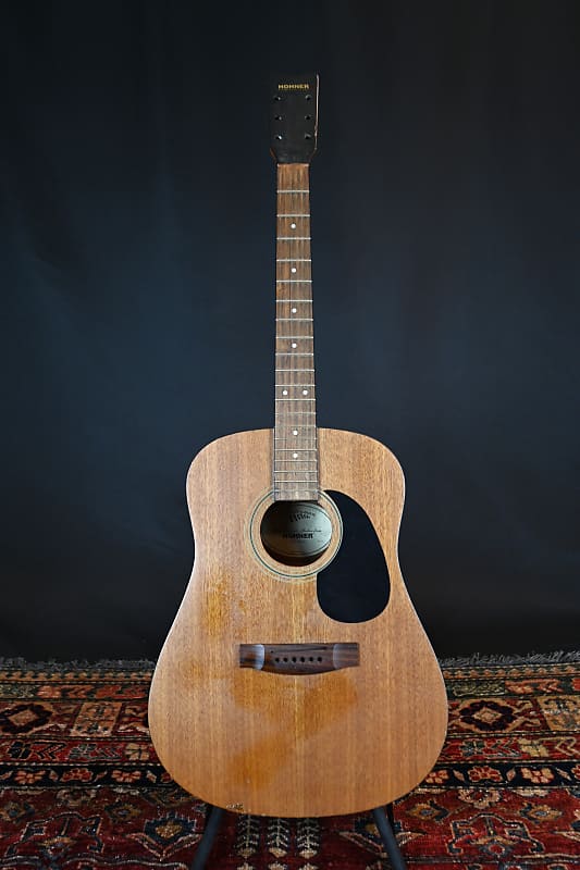 PROJECT GUITAR: Hohner Dreadnought Acoustic Guitar Non-Functioning image 1