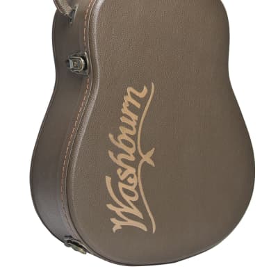 Washburn HD100SWK Heritage Series All Solid Wood Dreadnought 6-String Acoustic Guitar w/Hard Case image 7