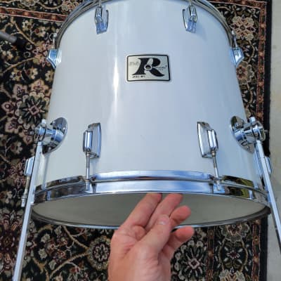 Vintage 1976 Rogers Big R Londoner 5 PC Drum Shell Pack 13/14/15/18/24 - New England White (147-1) image 23