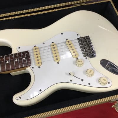 Fender Stratocaster Left Handed Olympic White Electric Guitar Japan MIJ Lefty imagen 2