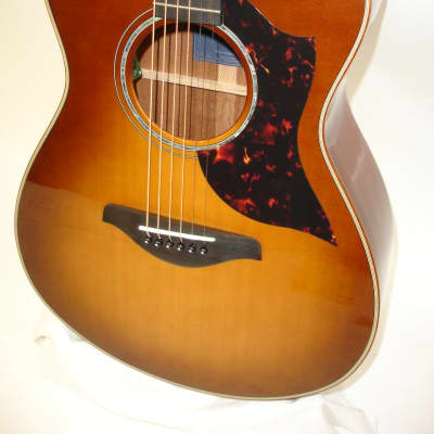 2021 Yamaha AC3M DLX A Series Concert Acoustic Electric Guitar w/ Cutaway, Sand Burst - Previously Owned image 3