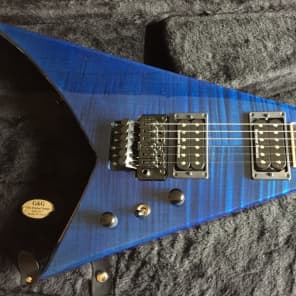 Jackson USA Custom Shop Rear Loaded Randy Rhoads  Transparent Blue image 2