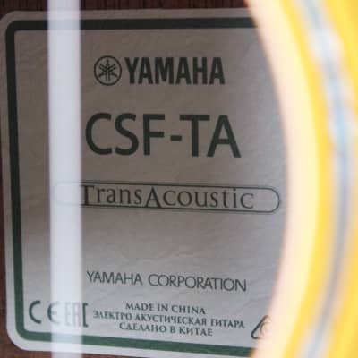 Yamaha CSF-TA TransAcoustic Parlor Acoustic-Electric, Natural - HPI211424 image 7