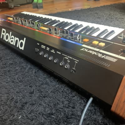 Roland Juno-6 w Box Manual Cover USB Arp Sync Box