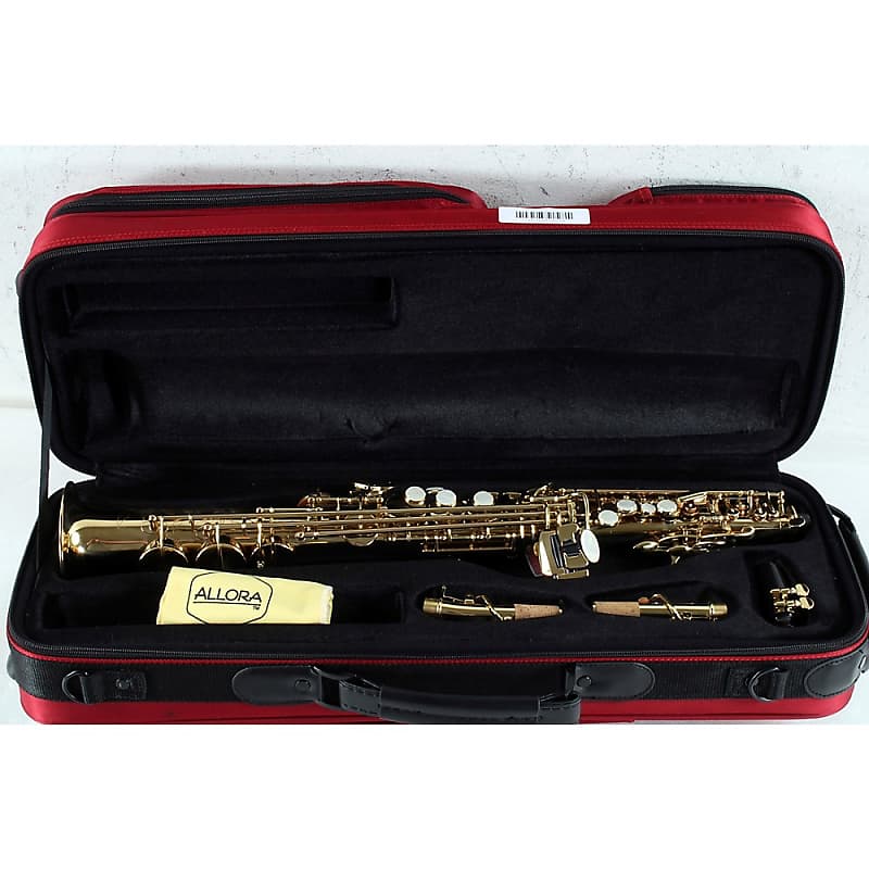 Allora ASPS550 Paris Series Straight Soprano Sax Regular Reverb